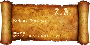 Kokas Mónika névjegykártya